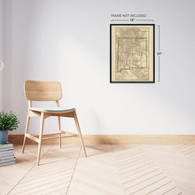 Load image into Gallery viewer, Digitally Restored and Enhanced 1879 New Mexico State Map Print - Vintage New Mexico Map Poster - Old Wall Map of New Mexico - State of New Mexico Wall Art - Map of NM State - NM Map