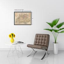 Cargar imagen en el visor de la galería, Digitally Restored and Enhanced 1794 Switzerland Map Poster - Map of Switzerland Wall Art - Old Switzerland Poster - History Map of Switzerland