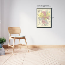 Load image into Gallery viewer, Digitally Restored and Enhanced 1899 Map of Providence Rhode Island - Vintage Providence Wall Art - Old Providence Map - Historic Bird's Eye View of Providence Poster - History Map of Providence RI