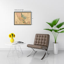Cargar imagen en el visor de la galería, Digitally Restored and Enhanced 1846 United States of Mexico Map Poster - Vintage Map of Mexico Wall Art - Old United States of Mexico Wall Map - Mapa de Mexico - Historic Map of Mexico States
