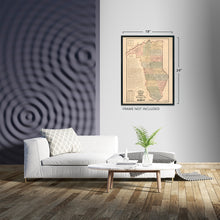 Load image into Gallery viewer, Digitally Restored and Enhanced 1882 Map of Greenville County South Carolina - Vintage Map of Greenville SC Wall Art - Shows Names of Landowners and Townships Greenville South Carolina