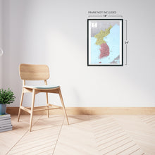 Cargar imagen en el visor de la galería, Digitally Restored and Enhanced 1986 Korean Peninsula Map - Vintage Map of Korean Peninsula Wall Art - Old Korea Map Poster - History Map of Korea Poster