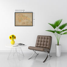 Load image into Gallery viewer, Digitally Restored and Enhanced 1910 Dominican Republic Map Poster - Vintage Map of Dominican Republic Wall Art - Old Mapa de la Republica Dominicana