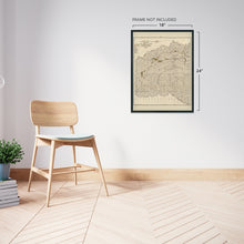 Load image into Gallery viewer, Digitally Restored and Enhanced 1900 Choctaw Nation Indian Territory Map - Vintage Map of Choctaw Indian Territory Oklahoma Wall Art - Includes Approved Coal Leases and Coal Claims