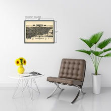 Load image into Gallery viewer, Digitally Restored and Enhanced 1888 Davenport Iowa Map - Davenport Wall Art - Davenport Scott County Iowa Map History - Old Davenport Map of Iowa Poster