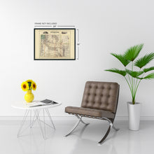 Load image into Gallery viewer, Digitally Restored and Enhanced 1883 Map of Wyoming - Vintage Wyoming Map Poster - Old Wyoming Poster - Historic Wyoming Wall Art - Restored Wyoming State Wall Map Compiled from Official Records