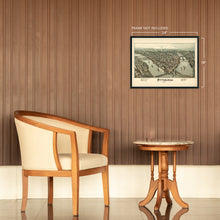 Load image into Gallery viewer, Digitally Restored and Enhanced 1902 Pittsburgh Pennsylvania Map Poster - Vintage Pittsburgh Map Art - Panoramic Bird's Eye View of Pittsburgh Wall Art - Map of Pittsburgh City PA Wall Decor