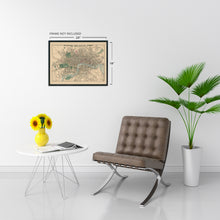 Load image into Gallery viewer, Digitally Restored and Enhanced 1853 London England Map - City of London Map Poster - Old Street Map of London England - History Map of London Wall Art