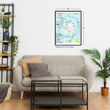 Load image into Gallery viewer, Digitally Restored and Enhanced 2005 Map of the Antarctic Region - Antarctic Peninsula Map - Shows Territorial Claims and Year-Round Research Stations - Antarctica Poster - Map of Antarctica