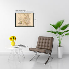 Load image into Gallery viewer, Digitally Restored and Enhanced 1886 San Jose California Map - Vintage San Jose Wall Art - Old San Jose Map - Historic City of San Jose Poster - Restored Map of San Jose CA Showing Drainage Roads Blocks