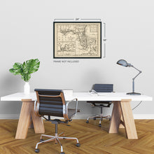 Load image into Gallery viewer, Digitally Restored and Enhanced 1763 East & West Florida Map - Vintage Map Wall Art - A Map of the New Governments Vintage Florida Map - Florida Map Wall Art - Vintage Florida Poster