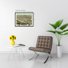 Load image into Gallery viewer, Digitally Restored and Enhanced 1868 Lafayette Indiana Map Poster - Old Map of Lafayette IN Wall Art Print - History Map of Lafayette Tippecanoe County