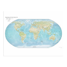 Load image into Gallery viewer, Digitally Restored and Enhanced 2021 World Map Poster - Map of the World Poster - World Map Wall Art - Large World Map Poster - Modern World Map Print