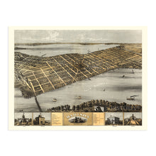 Load image into Gallery viewer, Digitally Restored and Enhanced 1867 Madison Wisconsin Map - Vintage Map of Madison Wisconsin Wall Art - Old Madison Wisconsin Map - Historic Madison Poster - Bird's Eye View of Madison WI Map
