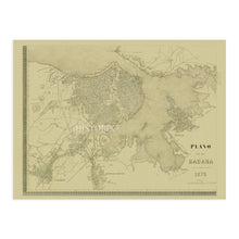 Load image into Gallery viewer, Digitally Restored and Enhanced 1875 Havana Cuba Map - Vintage Map of Havana Cuba Wall Art - History Map of Cuba Poster - Old Havana Mapa de Cuba