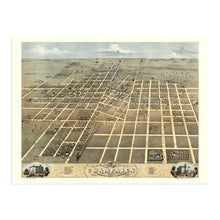 Load image into Gallery viewer, Digitally Restored and Enhanced 1869 Champaign Illinois Map - Old Champaign City Champaign County Illinois Poster - History Map of Champaign IL Wall Art