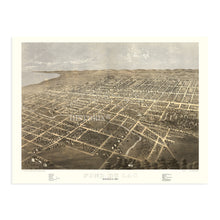 Load image into Gallery viewer, Digitally Restored and Enhanced 1867 Fond Du Lac Wisconsin Map - Fond Du Lac Wall Art - History Map of Wisconsin Poster - Old Fond Du Lac Map