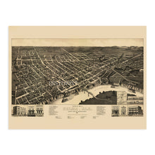 Load image into Gallery viewer, Digitally Restored and Enhanced 1887 Selma Alabama Map Poster - Old Map of Selma Alabama Wall Art - History Map of Selma City Dallas County Alabama
