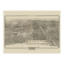 Load image into Gallery viewer, Digitally Restored and Enhanced 1916 Chicago Illinois Map Poster - Vintage Chicago Map Wall Art - History Map of Chicago Illinois Central Business Section