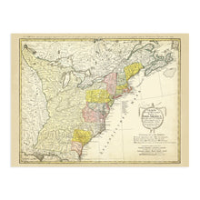 Cargar imagen en el visor de la galería, Digitally Restored and Enhanced 1784 North America Map of United States - Vintage United States Map Wall Art - Historic Map of North America Poster - Vereinigte Staaten von Nord-America Old History Map