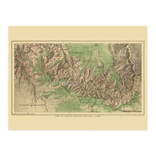 Cargar imagen en el visor de la galería, Digitally Restored and Enhanced 1926 Grand Canyon National Park Map - Vintage Grand Canyon Poster - History Map of the Grand Canyon Wall Art Print