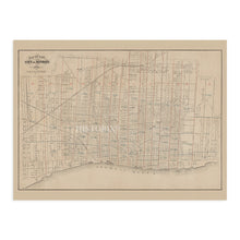 Load image into Gallery viewer, Digitally Restored and Enhanced 1886 Detroit Michigan Map - Vintage Detroit Map Poster - Old Wayne County Map of Michigan - History Map of Detroit Wall Art - Historic City of Detroit Michigan Map Poster