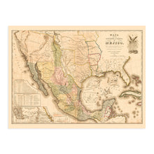 Load image into Gallery viewer, Digitally Restored and Enhanced 1847 Mexico Map Poster - Vintage Map of Mexico States - Mapa de Mexico Wall Art - Mapa de Los Estados Unidos de Mejico Definido por las Varias Actas del Congreso