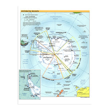 Load image into Gallery viewer, Digitally Restored and Enhanced 2005 Map of the Antarctic Region - Antarctic Peninsula Map - Shows Territorial Claims and Year-Round Research Stations - Antarctica Poster - Map of Antarctica
