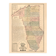 Load image into Gallery viewer, Digitally Restored and Enhanced 1882 Map of Greenville County South Carolina - Vintage Map of Greenville SC Wall Art - Shows Names of Landowners and Townships Greenville South Carolina