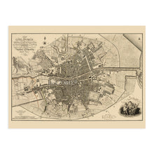 Load image into Gallery viewer, Digitally Restored and Enhanced 1797 Dublin Ireland Map - Vintage Map of Ireland Wall Art - Old Dublin City Map Poster - Historic Map of Dublin Wall Art - A Plan of the City of Dublin Map