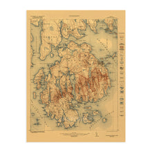 Load image into Gallery viewer, Digitally Restored and Enhanced 1922 Acadia National Park Map - Vintage Map Acadia National Park Wall Art - Vintage National Park Poster Acadia Maine United States - Acadia National Park Print