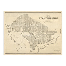 Cargar imagen en el visor de la galería, Digitally Restored and Enhanced 1840 Map of Washington DC - Vintage Washington DC Map Print - Historic Washington DC Map Art - Old Washington DC Poster - History Map of the City of Washington DC Wall Art