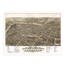 Load image into Gallery viewer, Digitally Restored and Enhanced 1882 Youngstown Ohio Map - Old Map of Youngstown OH Poster - History Map Youngstown City Mahoning County Ohio Wall Art