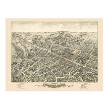 Load image into Gallery viewer, Digitally Restored and Enhanced 1877 Peabody Massachusetts Map - Old Peabody City Essex County Massachusetts Wall Art - View of Peabody MA Map History