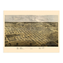 Load image into Gallery viewer, Digitally Restored and Enhanced 1867 Springfield Illinois Map Poster - Vintage Springfield Illinois Wall Art - Old Springfield Illinois Map - Historic Birds Eye View Map of Springfield IL