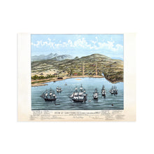 Load image into Gallery viewer, Digitally Restored and Enhanced 1884 San Francisco Map Art - View of Vintage San Francisco, formerly Yerba Buena in 1846-1847 - Vintage Map Wall Art - Bay Area Map Art - SF Poster - SF Map