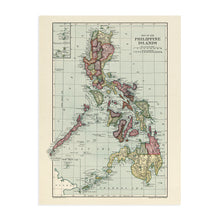 Load image into Gallery viewer, Digitally Restored and Enhanced 1906 Philippines Map Poster - Vintage Map of The Philippines Wall Art - Historic Map of Philippines Wall Decor - Old Philippines Artwork
