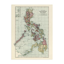 Load image into Gallery viewer, Digitally Restored and Enhanced 1906 Philippines Map Poster - Vintage Map of The Philippines Wall Art - Historic Map of Philippines Wall Decor - Old Philippines Artwork