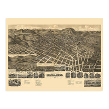 Cargar imagen en el visor de la galería, Digitally Restored and Enhanced 1890 Helena Montana Map Poster - Helena City Lewis and Clark County Montana Wall Map - History Map of Helena MT Wall Art