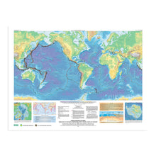 Load image into Gallery viewer, Digitally Restored and Enhanced 2006 World Map of Volcanoes Earthquakes Impact Craters & Plate Tectonics - This Dynamic Planet World Geologic Map - Earthquake Map - Tectonic Plates World Map Poster