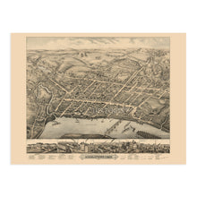 Load image into Gallery viewer, Digitally Restored and Enhanced 1877 Middletown Connecticut Map Print - History Map of Middletown CT Poster - Old Map of Middletown Connecticut Wall Art
