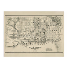 Load image into Gallery viewer, Digitally Restored and Enhanced 1873 Toronto Ontario Canada Map Poster - Vintage Map of Toronto Canada - History Map of Ontario - Old Ontario Canada Map