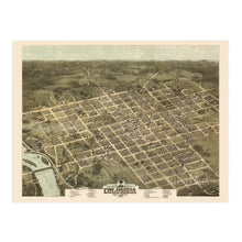Load image into Gallery viewer, Digitally Restored and Enhanced 1872 Columbia South Carolina Map Poster - Vintage Map of Columbia SC Wall Art - Old Columbia SC Map - Historic Bird's Eye View Map of Columbia SC Poster