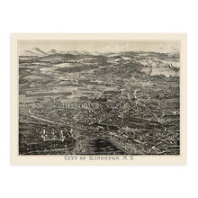 Load image into Gallery viewer, 1875 Kingston New York Map - Old Map of New York Poster - History Map of Kingston NY Wall Art