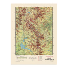Load image into Gallery viewer, Digitally Restored and Enhanced 1959 Rocky Mountain National Park Map - Vintage Map Wall Art - Rocky Mountain Map Poster - Colorado Vintage Map - Rocky Mountain National Park Poster