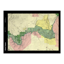 Load image into Gallery viewer, Digitally Restored and Enhanced 1984 Grand Canyon Map - Vintage Grand Canyon Poster - History Map of the Grand Canyon National Park Wall Art