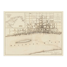 Load image into Gallery viewer, Digitally Restored and Enhanced 1776 Philadelphia Pennsylvania Map - Vintage Map of Philadelphia Wall Art - Plan of the City of Philadelphia Map Poster