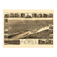 Cargar imagen en el visor de la galería, Digitally Restored and Enhanced 1883 Saint Paul Minnesota Map Poster - St Paul Minnesota Vintage Map - St Paul Minnesota Wall Art - Old St Paul Map - MN State Capital - Ramsey County