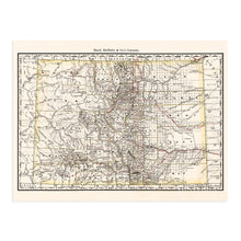 Load image into Gallery viewer, Digitally Restored and Enhanced 1879 Colorado Map Poster - Vintage Colorado Map - Old State Map of Colorado Wall Art - Historic Colorado Wall Map Showing Railroads Counties Cities Towns Rivers
