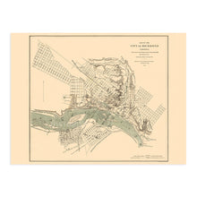 Load image into Gallery viewer, Digitally Restored and Enhanced 1864 Richmond Virginia Map - Vintage Richmond Map Wall Art - Historic Map of Richmond VA Poster - Old Richmond Map - City of Richmond VA Map Print